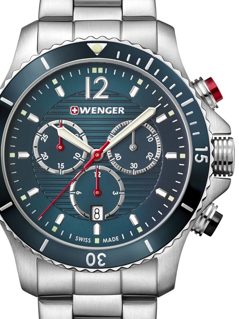 Laikrodis vyrams Wenger 01.0643.115 цена и информация | Vyriški laikrodžiai | pigu.lt