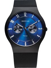 Laikrodis vyrams Bering, juodas цена и информация | Мужские часы | pigu.lt