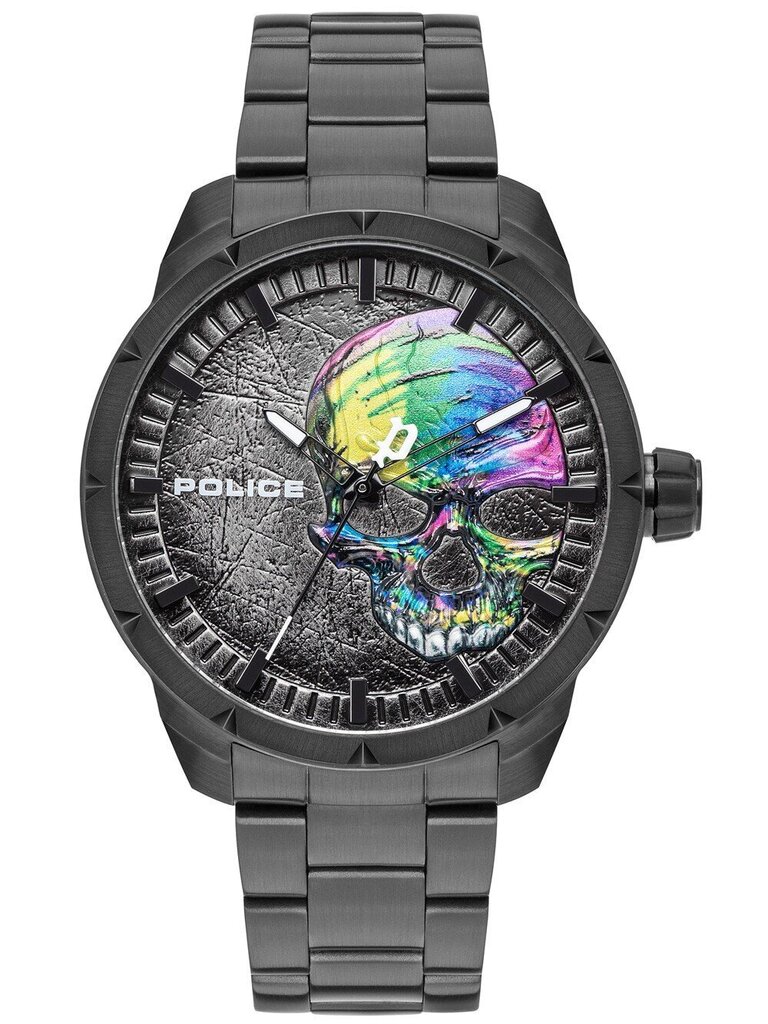 Vyriškas laikrodis Police PL15715JSB.78M, juodas цена и информация | Vyriški laikrodžiai | pigu.lt
