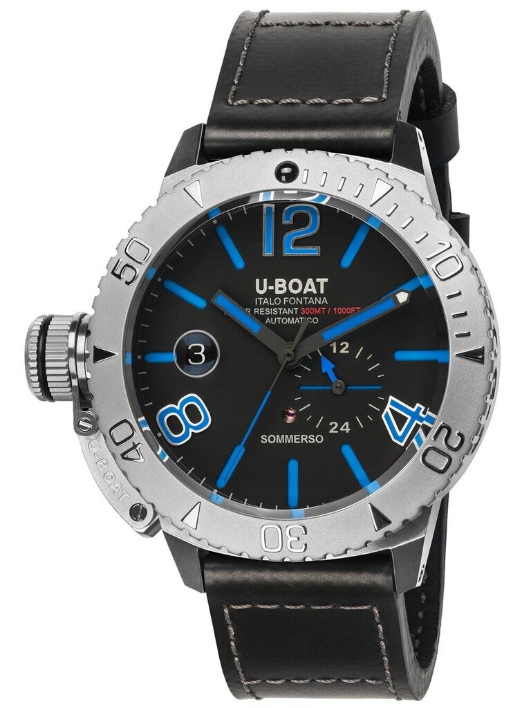 Laikrodis vyrams U-Boat 9014, juodas цена и информация | Vyriški laikrodžiai | pigu.lt