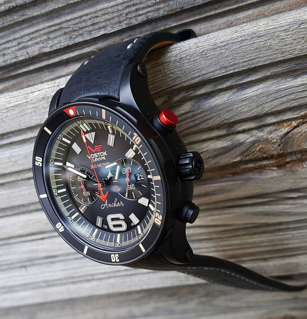 Laikrodis Vostok Europe 6S21-510C582, juodas kaina ir informacija | Vyriški laikrodžiai | pigu.lt