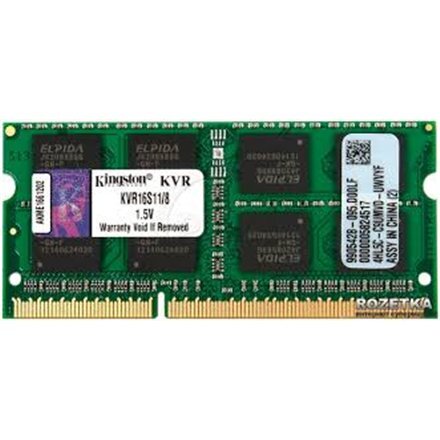 KINGSTON DDR3-1600 8GB SO-DIMM CL11 цена и информация | Operatyvioji atmintis (RAM) | pigu.lt