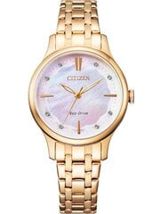 Laikrodis moterims Citizen EM0893-87Y, auksinis цена и информация | Женские часы | pigu.lt