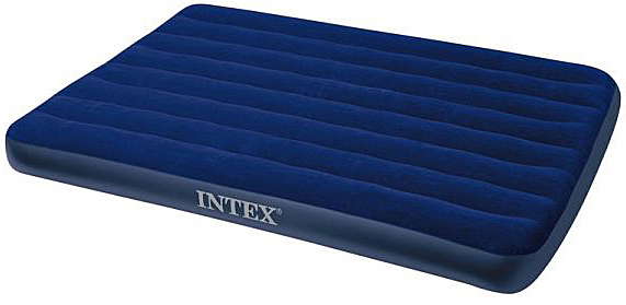 Pripučiamas čiužinys Intex Classic Downy Queen, 203x152x22 cm