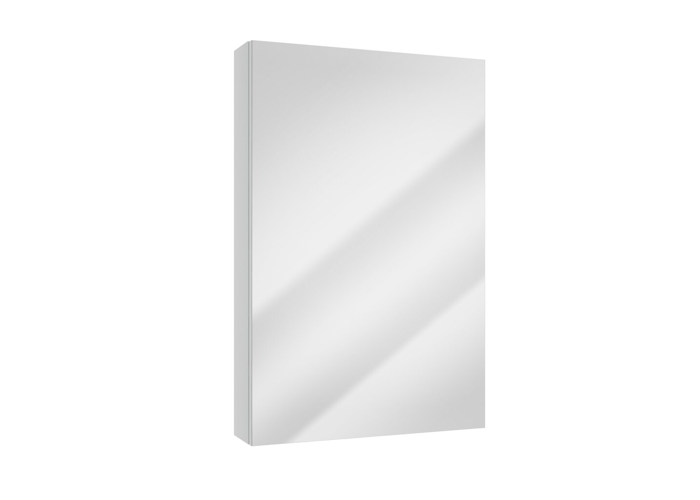 Pakabinama vonios spintelė su veidrodžiu Defra Loreto E50, balta цена и информация | Vonios spintelės | pigu.lt