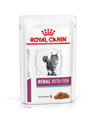 Royal Canin Renal Feline Fish, 24x85 гр цена и информация | Консервы для кошек | pigu.lt