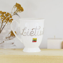 Porcelianinis puodelis "Lietuva" kaina ir informacija | Originalūs puodeliai | pigu.lt