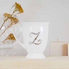 Porcelianinis puodelis raidė "Z" kaina ir informacija | Originalūs puodeliai | pigu.lt