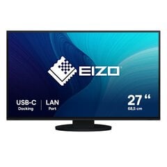 EIZO FlexScan EV2795-BK LED display 68,6 cm (27") 2560 x 1440 pikseliai Quad HD Juoda цена и информация | Мониторы | pigu.lt