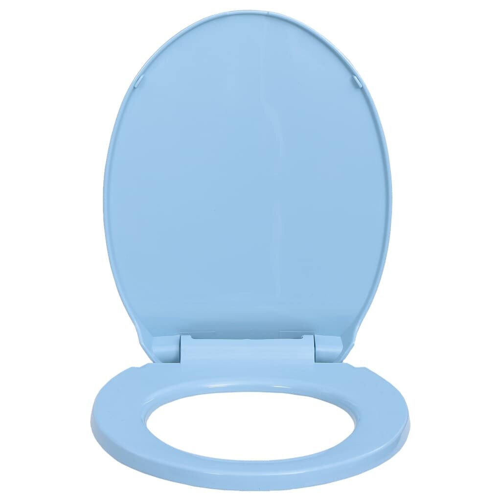 Klozeto sėdynė su soft-close mechanizmu, mėlyna, ovali цена и информация | Priedai unitazams, bidė | pigu.lt