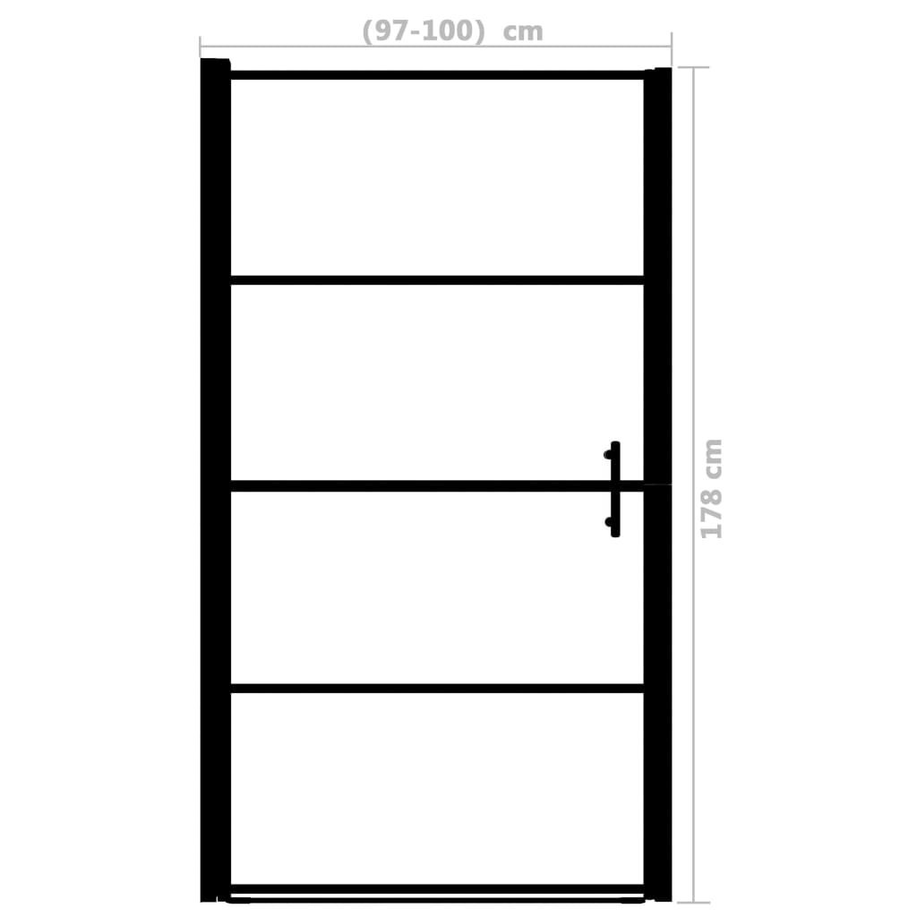 Dušo durys vidaXL 100x178 cm kaina ir informacija | Dušo durys ir sienelės | pigu.lt