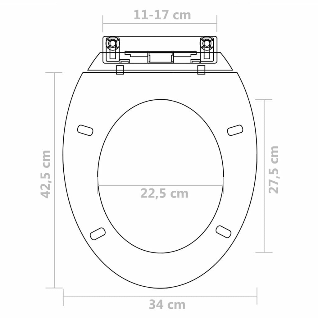 Klozeto sėdynės su soft close mechanizmu, 2 vnt. kaina ir informacija | Priedai unitazams, bidė | pigu.lt