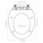 Klozeto sėdynės su soft close mechanizmu, 2 vnt. kaina ir informacija | Priedai unitazams, bidė | pigu.lt