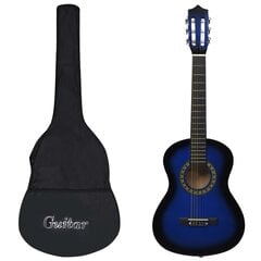 Klasikinė gitara su dėklu pradedantiesiems ir vaikams, 1/2 34" цена и информация | Гитары | pigu.lt