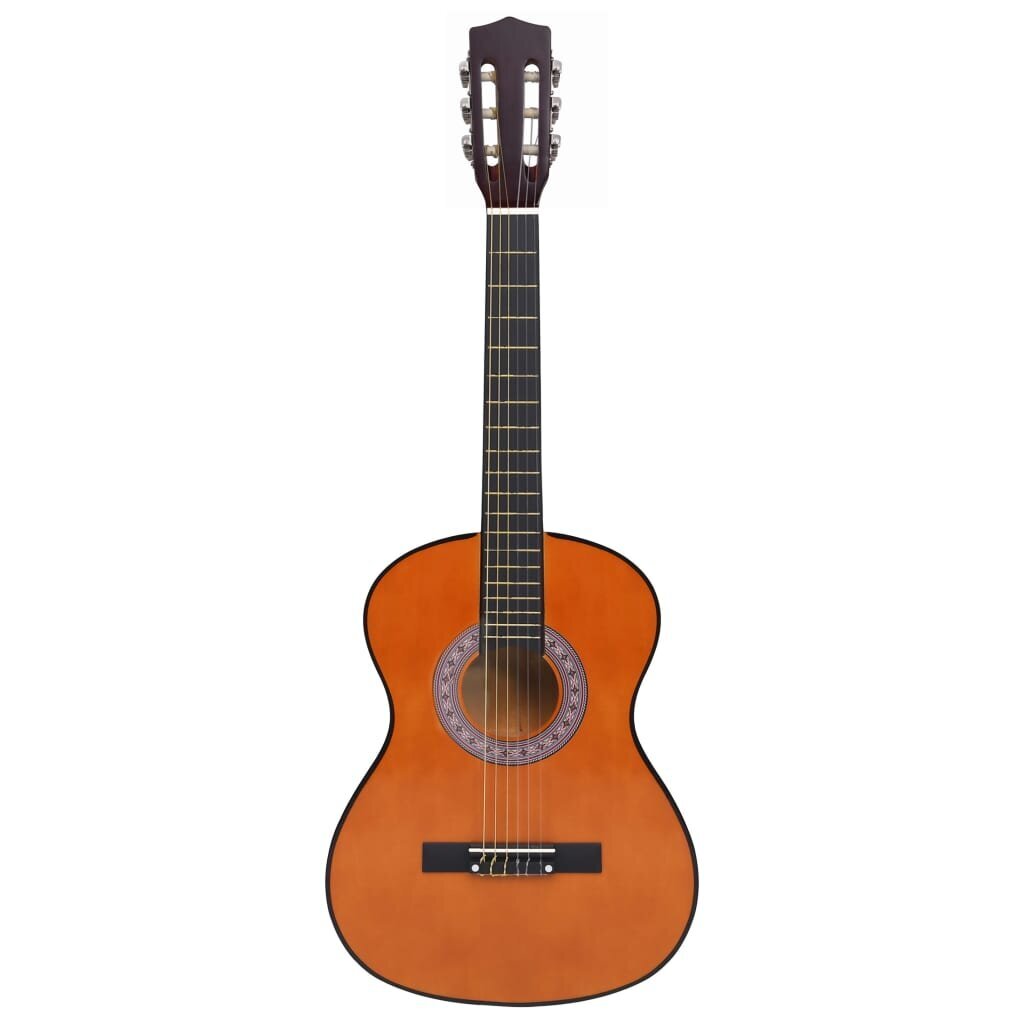 Klasikinė gitara su dėklu pradedantiesiems, 3/4 36" kaina ir informacija | Gitaros | pigu.lt