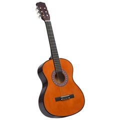 Klasikinė gitara su dėklu pradedantiesiems, 3/4 36" kaina ir informacija | Gitaros | pigu.lt