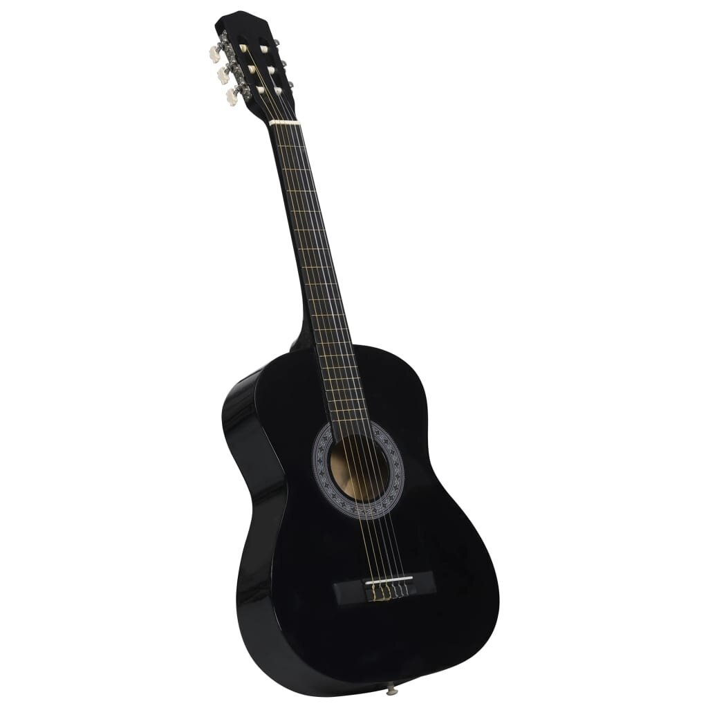 Klasikinės gitaros rinkinys pradedantiesiems, 8 dalių, 3/4 36" kaina ir informacija | Gitaros | pigu.lt