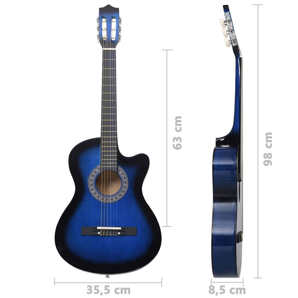 Akustinė gitara, 38" kaina ir informacija | Gitaros | pigu.lt