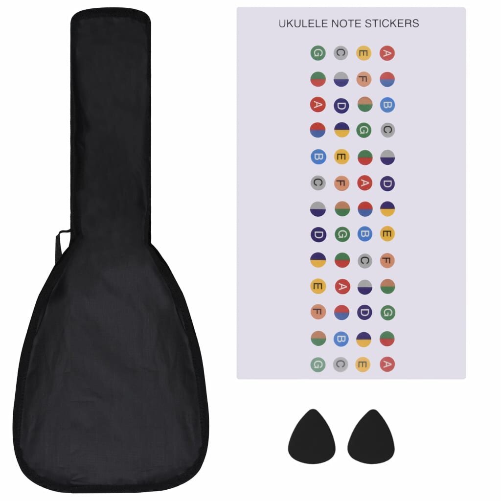 Ukulėlės rinkinys su dėklu vaikams, 23" kaina ir informacija | Gitaros | pigu.lt