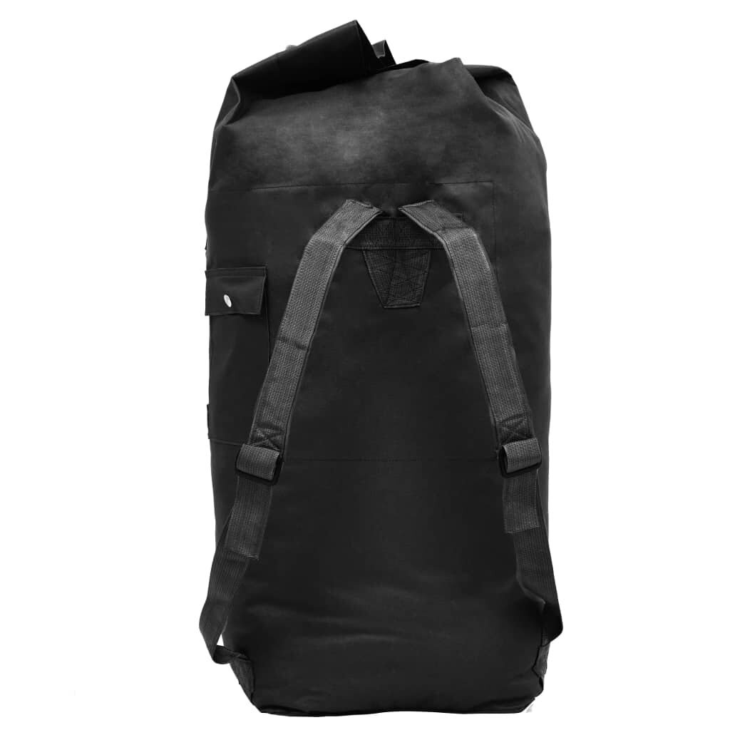 Militaristinio stiliaus daiktų krepšys, 85 l, juodas kaina ir informacija | Kuprinės ir krepšiai | pigu.lt