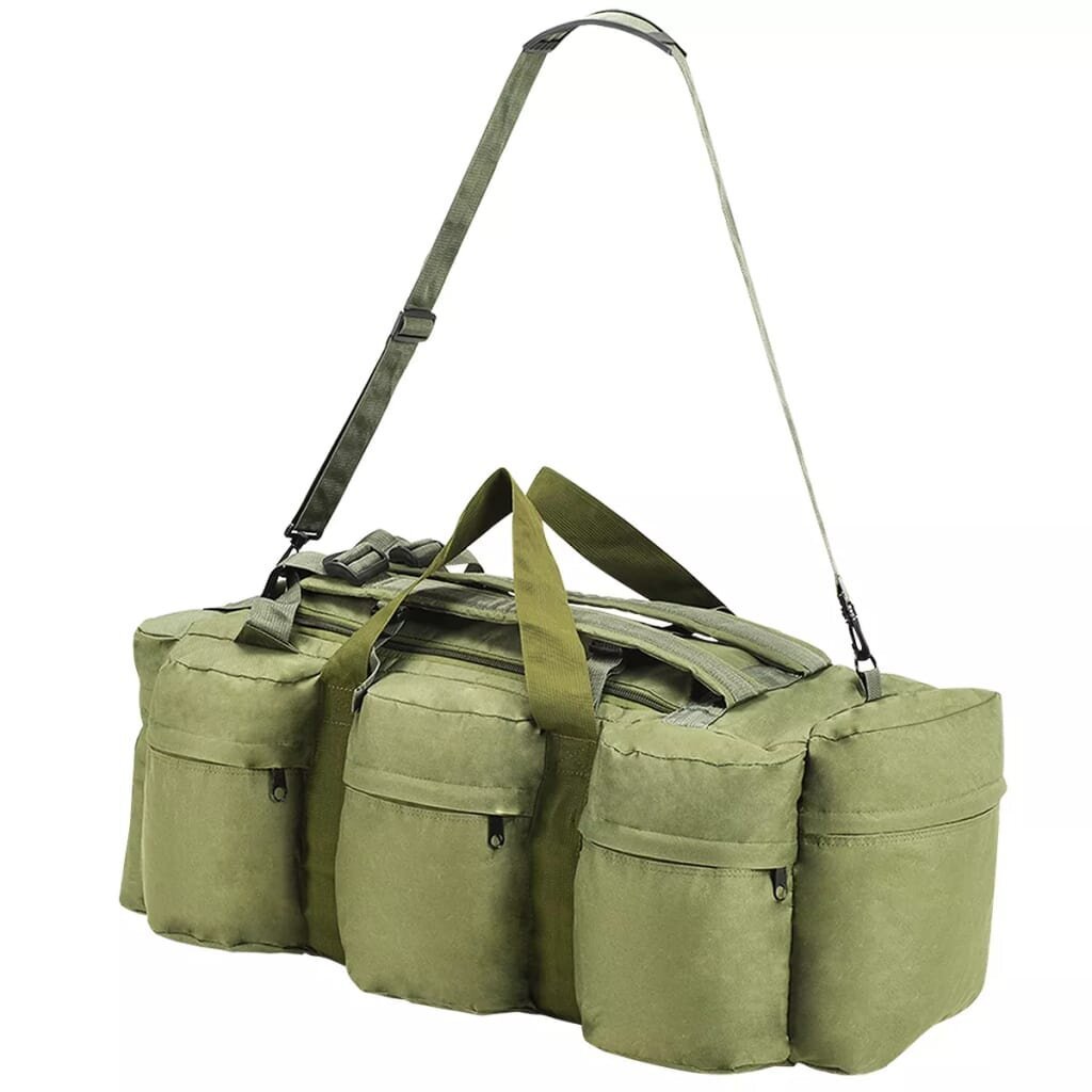 Militaristinio stiliaus daiktų krepšys, 120 l, žalia цена и информация | Kuprinės ir krepšiai | pigu.lt