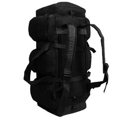 Militaristinio stiliaus daiktų krepšys, 120 l, juodas kaina ir informacija | Kuprinės ir krepšiai | pigu.lt