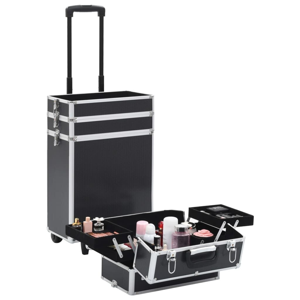 Kosmetikos lagaminas su ratukais kaina ir informacija | Kosmetinės, veidrodėliai | pigu.lt