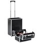 Aliumininis kosmetikos lagaminas su ratukais, 79x42x28cm, juodas цена и информация | Kosmetinės, veidrodėliai | pigu.lt