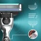 Rinkinys Gillette Mach3: skustuvas, 1 vnt. + skustuvo galvutės, 12 vnt. цена и информация | Skutimosi priemonės ir kosmetika | pigu.lt