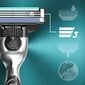 Rinkinys Gillette Mach3: skustuvas, 1 vnt. + skustuvo galvutės, 12 vnt. цена и информация | Skutimosi priemonės ir kosmetika | pigu.lt