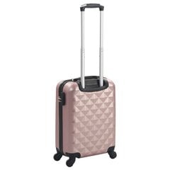 Kieto korpuso lagaminas su ratukais S, rožinis auksinis kaina ir informacija | Lagaminai, kelioniniai krepšiai | pigu.lt