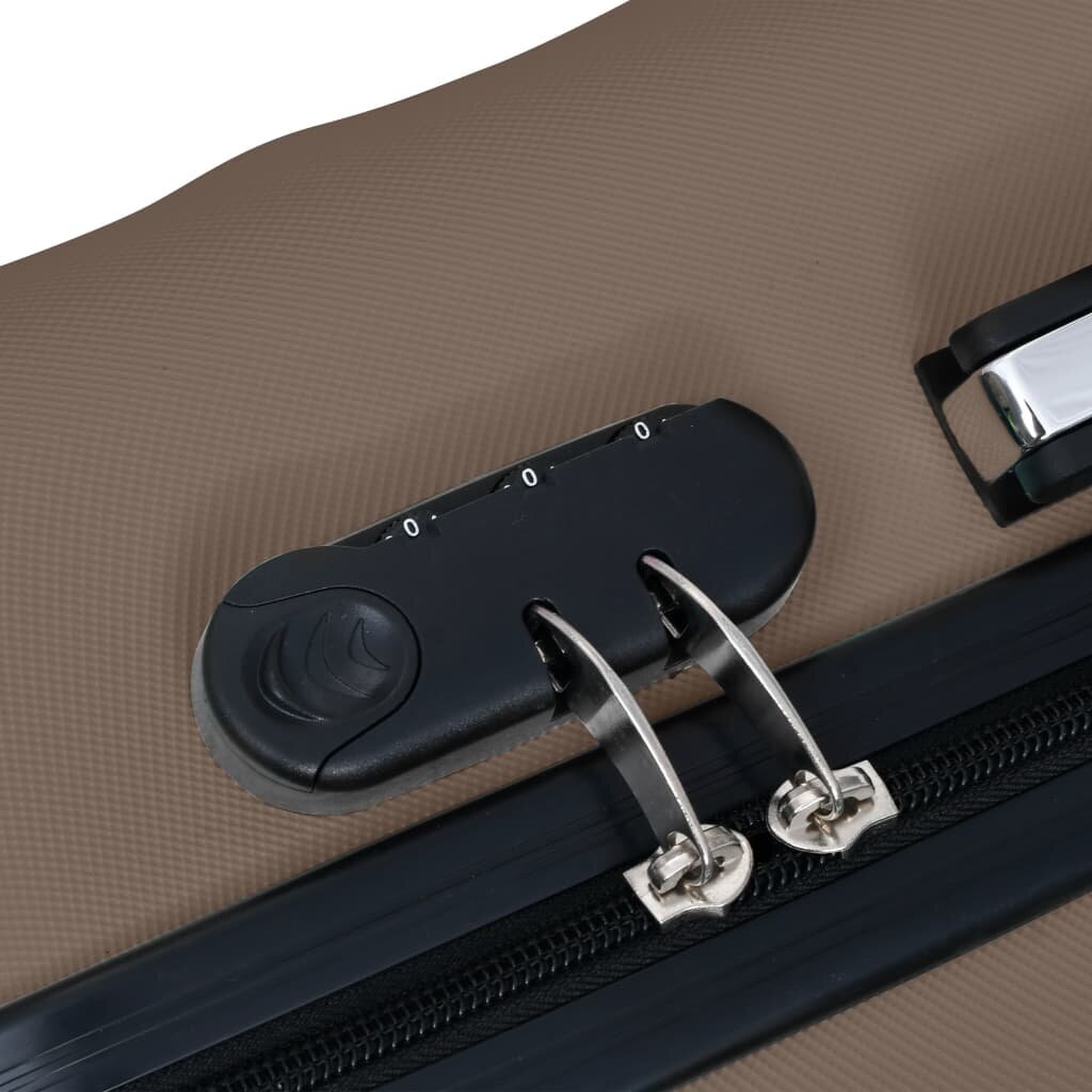 Mažas lagaminas su ratukais S, rudas kaina ir informacija | Lagaminai, kelioniniai krepšiai | pigu.lt