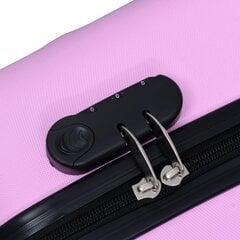 Didelis lagaminas su ratukais L, rožinis kaina ir informacija | Lagaminai, kelioniniai krepšiai | pigu.lt