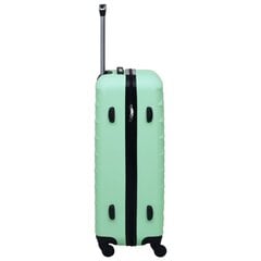 Didelis lagaminas su ratukais L, žalias kaina ir informacija | Lagaminai, kelioniniai krepšiai | pigu.lt
