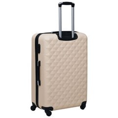 Didelis lagaminas su ratukais L, auksinis kaina ir informacija | Lagaminai, kelioniniai krepšiai | pigu.lt