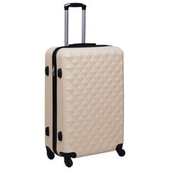 Didelis lagaminas su ratukais L, auksinis kaina ir informacija | Lagaminai, kelioniniai krepšiai | pigu.lt