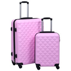 Lagaminų rinkinys S/L, rožiniai, 2 vnt. цена и информация | Чемоданы, дорожные сумки  | pigu.lt