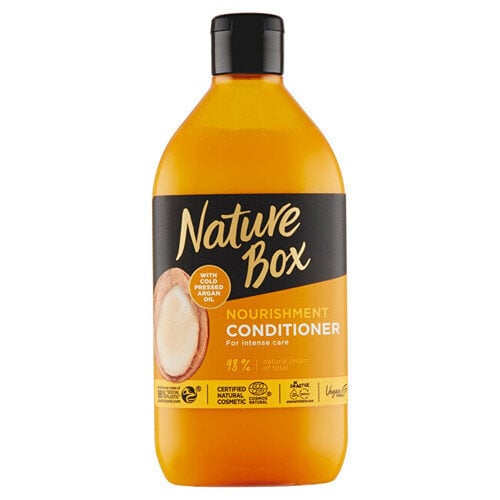 Plaukų kondicionierius Nature Box Argan Oil, 385ml kaina ir informacija | Balzamai, kondicionieriai | pigu.lt