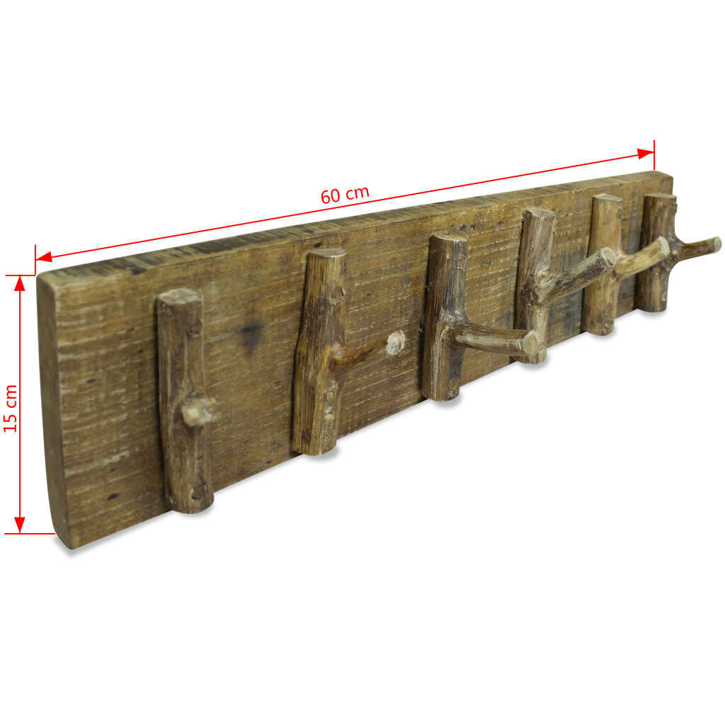 Paltų kabykla 60x15cm, ruda kaina ir informacija | Drabužių kabyklos | pigu.lt