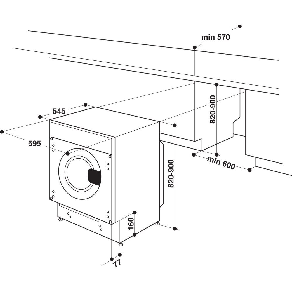 Whirlpool BIWMWG71483EEUN kaina ir informacija | Skalbimo mašinos | pigu.lt