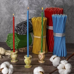 Разноцветные свечи «Дивеево» 16см, 50шт. цена и информация | Церковные свечи, подсвечники | pigu.lt