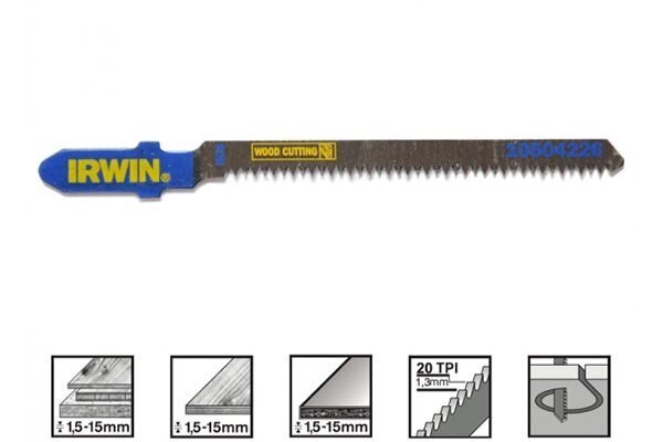 Pjūklelis siaurapj. (medžiui) T101AO Irwin, 83mm kaina ir informacija | Mechaniniai įrankiai | pigu.lt