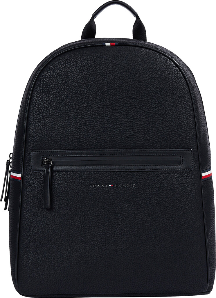 Kuprinė vyrams Tommy Hilfiger Essential PU Backpack, juoda kaina ir informacija | Kuprinės ir krepšiai | pigu.lt