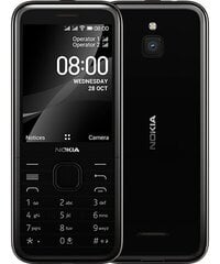 Nokia 8000 4G, Dual SIM Black kaina ir informacija | Mobilieji telefonai | pigu.lt