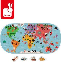 Пазл для ванной Janod Explorers Map цена и информация | Игрушки для малышей | pigu.lt