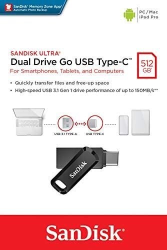 SanDisk Ultra Dual 512GB USB 3.2 цена и информация | USB laikmenos | pigu.lt