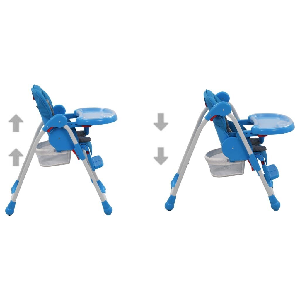 Aukšta maitinimo kėdutė VidaXL, mėlyna kaina ir informacija | Maitinimo kėdutės | pigu.lt