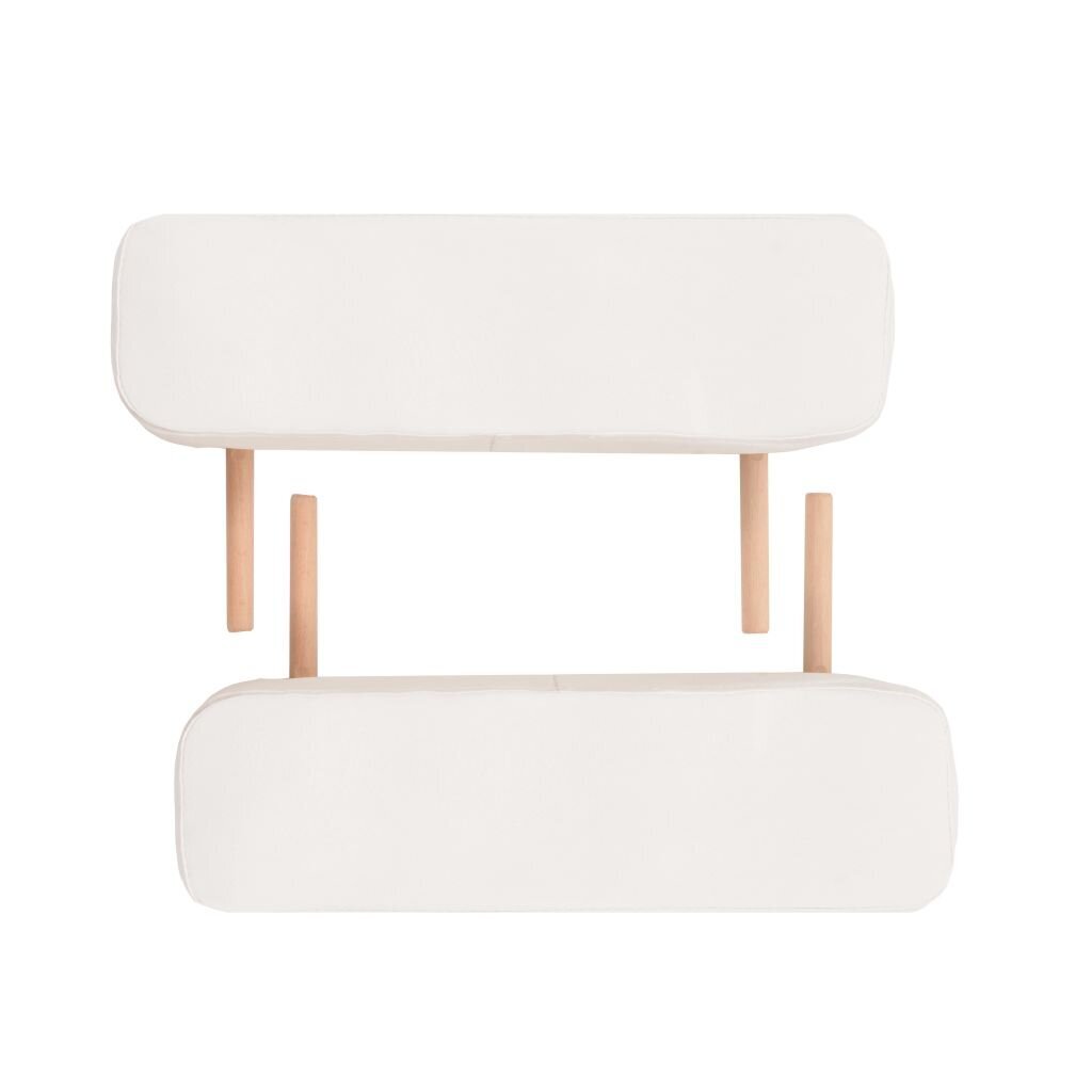 Sulankstomas masažinis stalo ir kėdės komplektas, 2 zonų, baltas цена и информация | Masažo reikmenys | pigu.lt