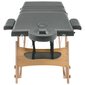 Masažinis stalas, 186x68 cm, pilkas kaina ir informacija | Masažo reikmenys | pigu.lt