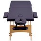 Sulankstomas masažinis stalas, violetinis цена и информация | Masažo reikmenys | pigu.lt